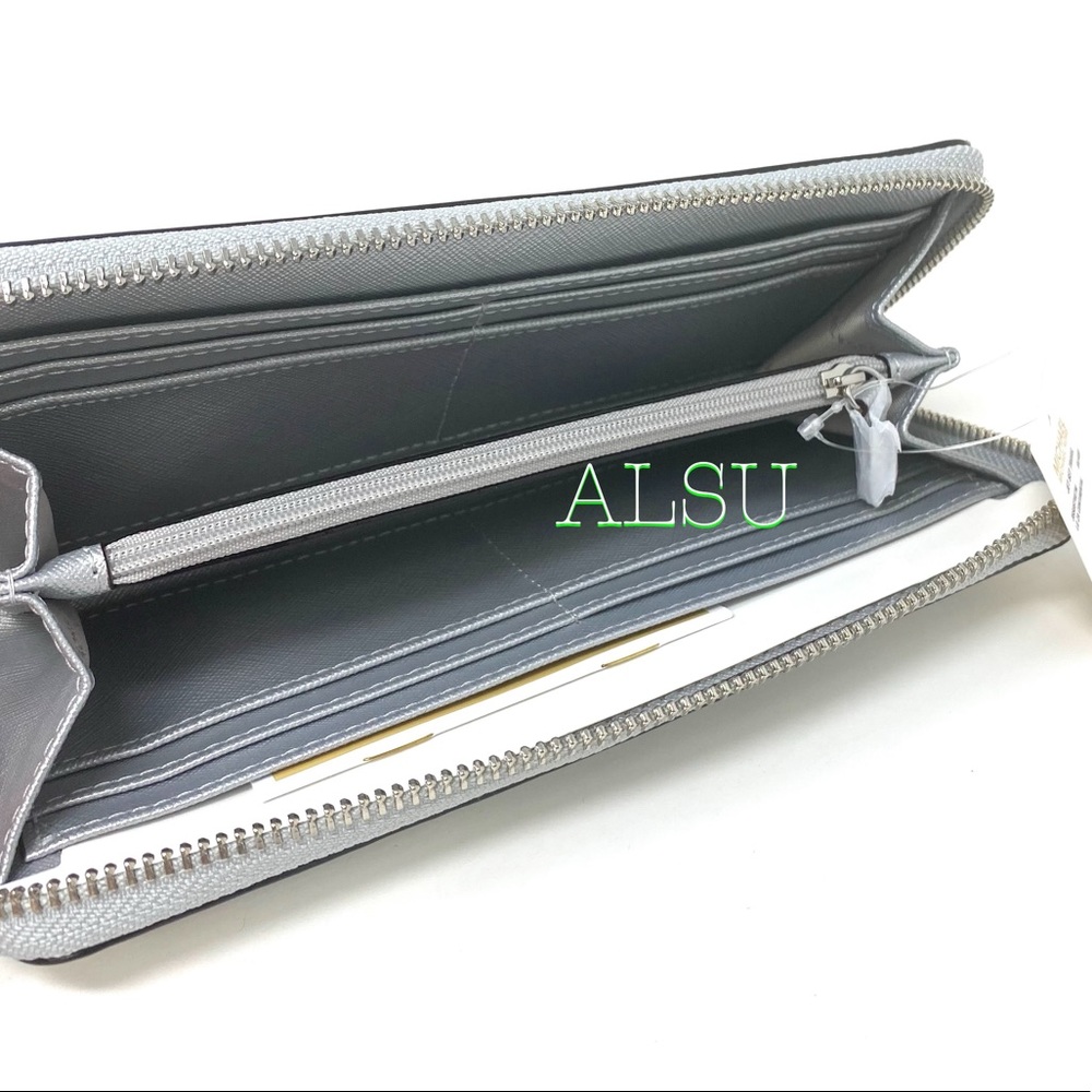 Michael Kors LG Continental Wallet Mirror Silver - Picture 3 of 7